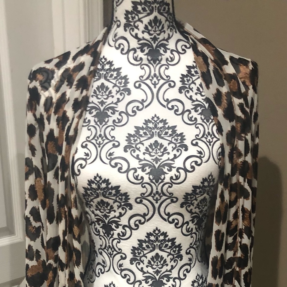 Leopard print cover up
